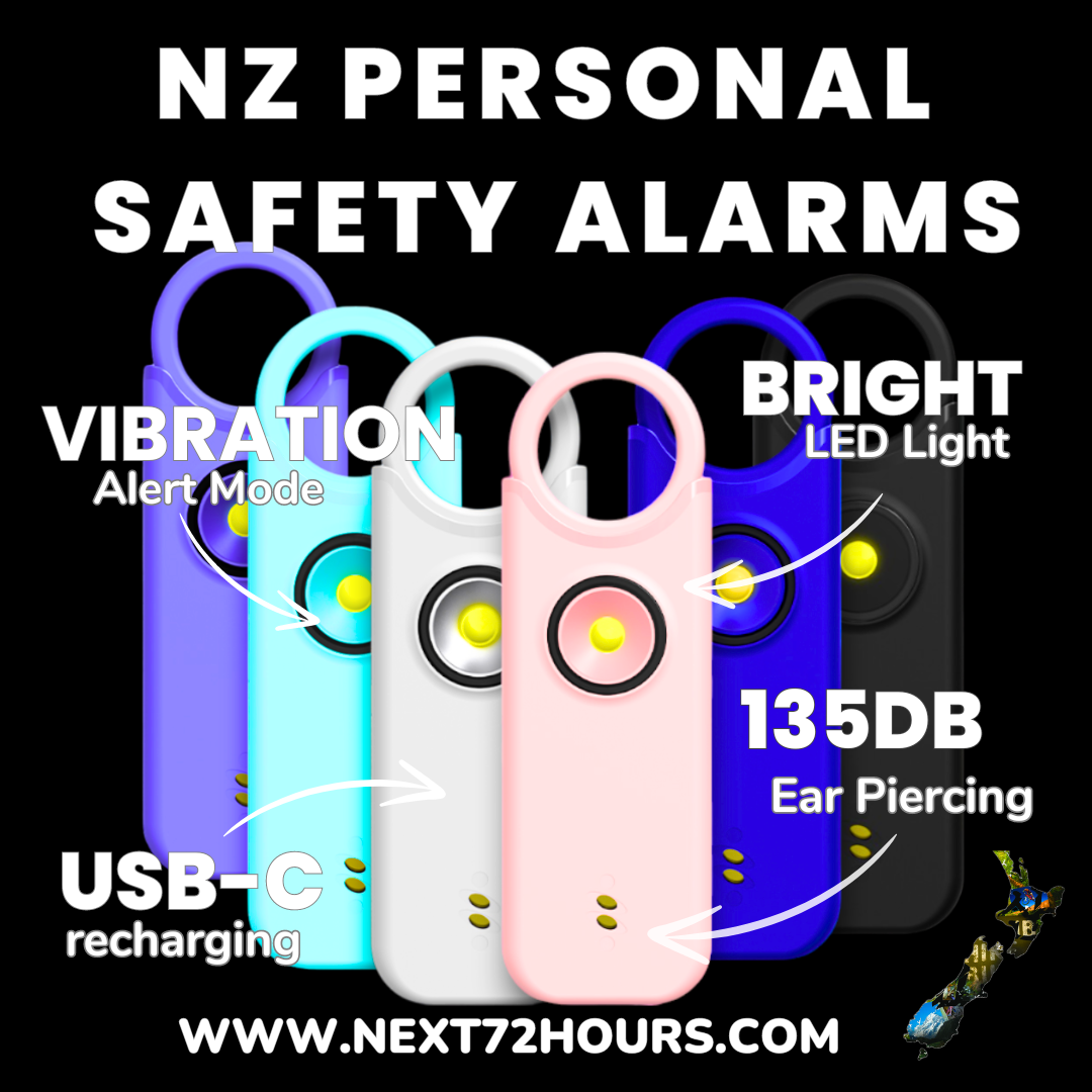 135dB Personal Safety Alarm / Personal Panic Alarm NZ | USB-C Rechargeable