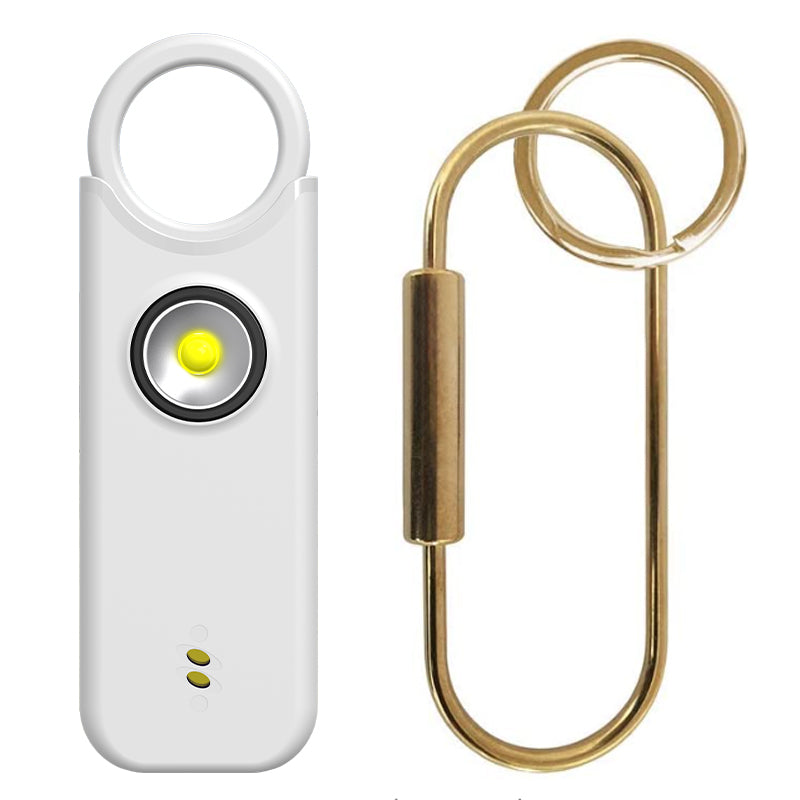 Personal Safety Alarm NZ | White with Key Ring