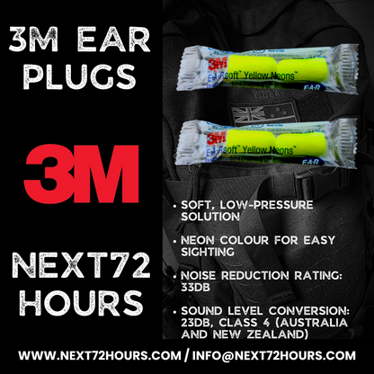 3M Ear Plugs | 5 Sets | Essential Survival Kit Addition