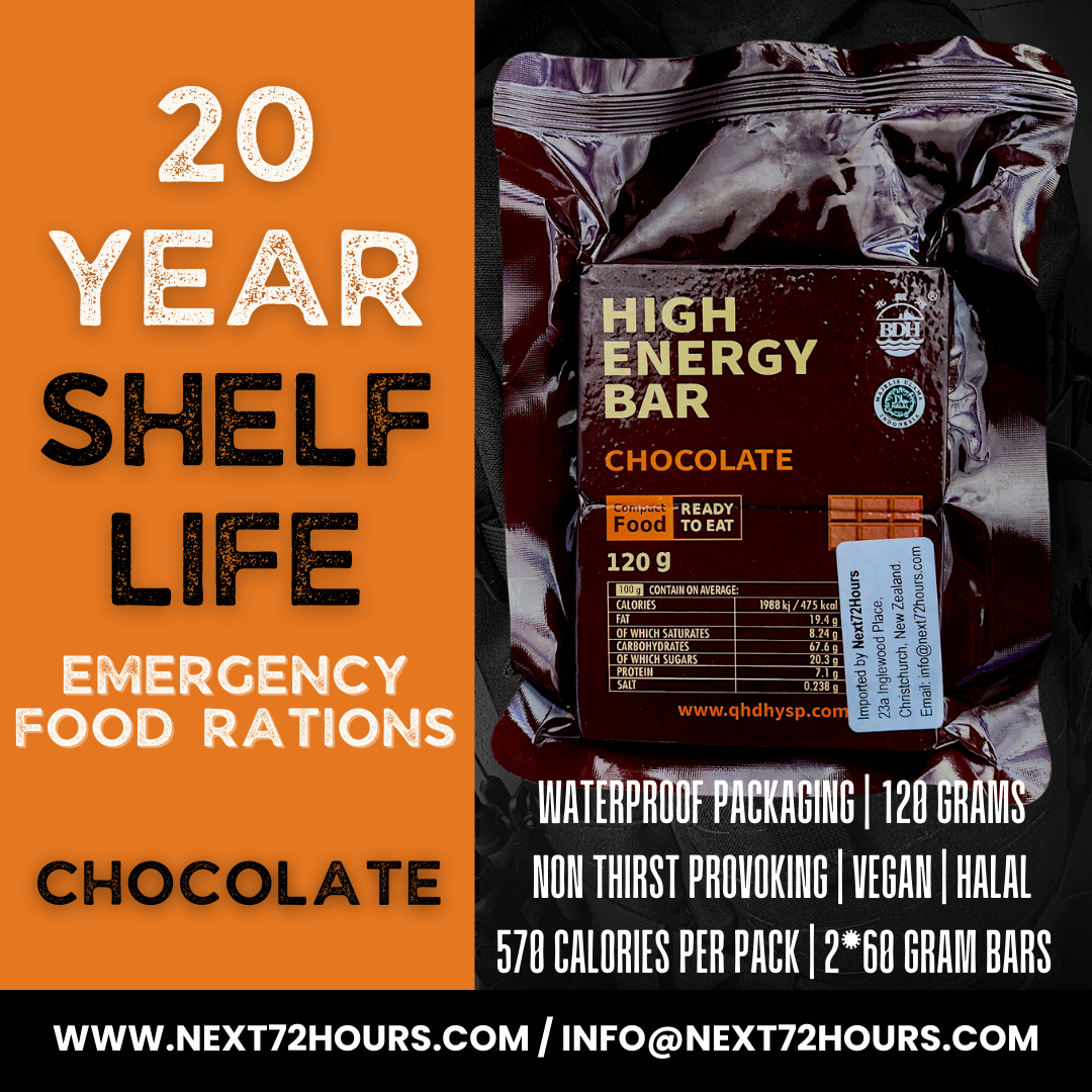 Chocolate Emergency Food Rations | Long Life Food | Disaster Food