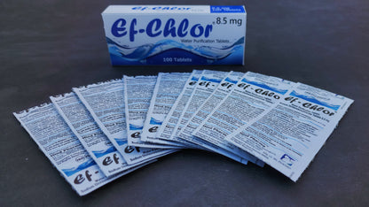 Ef-Chlor 8.5mg Water Purification Tablets - Pack of 100 | New Zealand