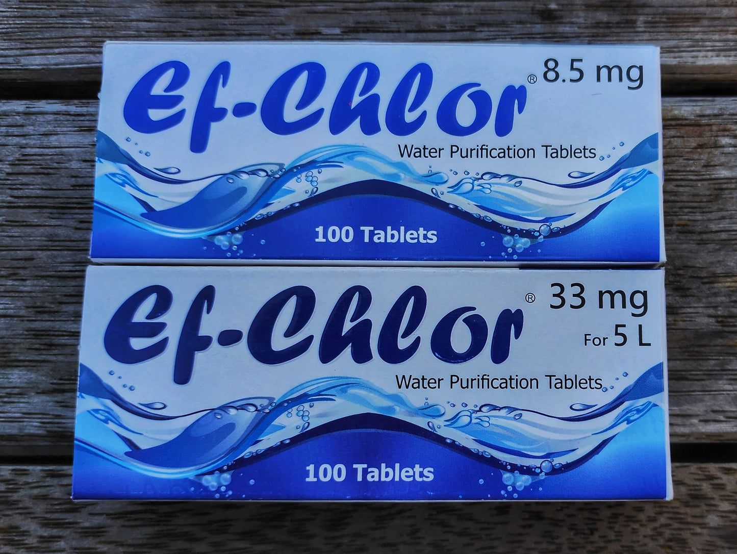 Ef-Chlor 8.5mg Water Purification Tablets - Pack of 100 | New Zealand